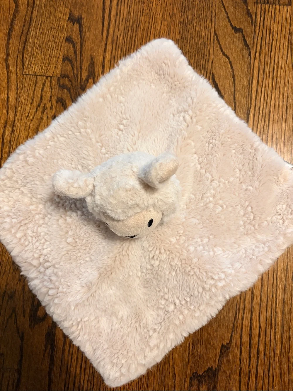 UGG Plush Lamb Lovey Security Blanket Cream 14” Baby Nursery